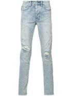 Ksubi - Distressed Skinny Jeans - Men - Cotton - 34, Blue, Cotton