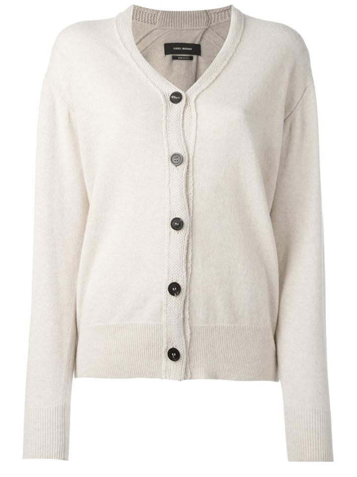 Isabel Marant Knitted Cardigan, Women's, Size: 40, Nude/neutrals, Cotton/wool/yak