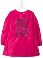 Kenzo Kids Embroidered Logo Dress - Pink