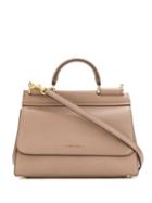 Dolce & Gabbana Small Sicily Tote Bag - Brown