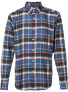 Naked And Famous Button Down Plaid Shirt, Men's, Size: Medium, Blue, Cotton