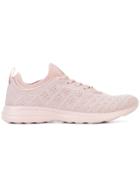 Apl Knitted Detail Sneakers - Pink & Purple