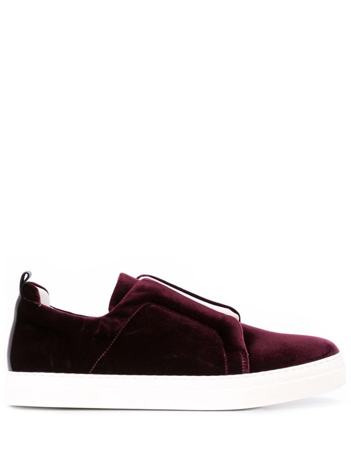 Pierre Hardy Elasticated Strap Slider Sneakers - Red