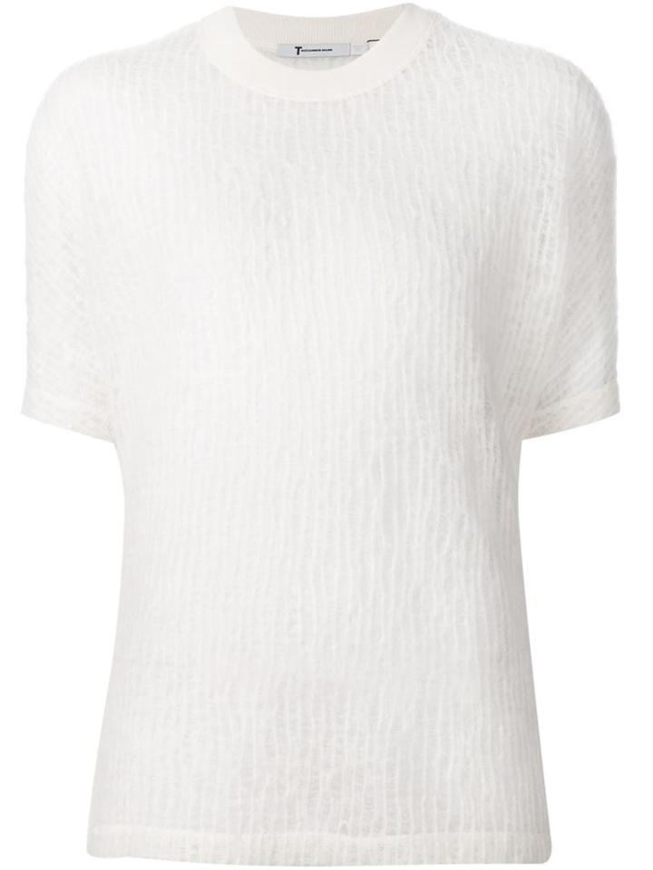T By Alexander Wang Open Knit Top