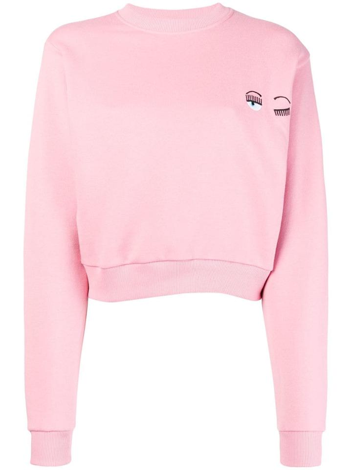 Chiara Ferragni Small Flirting Sweatshirt - Pink & Purple