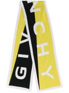 Givenchy Logo Long Scarf - Yellow