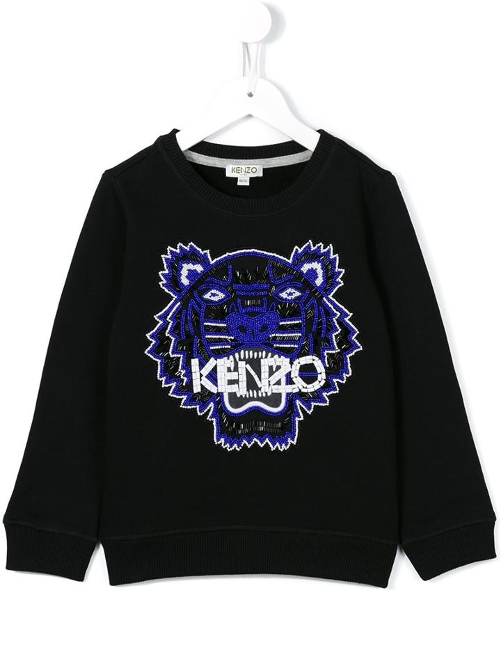 Kenzo Kids 'tiger' Sweatshirt, Girl's, Size: 12 Yrs, Black