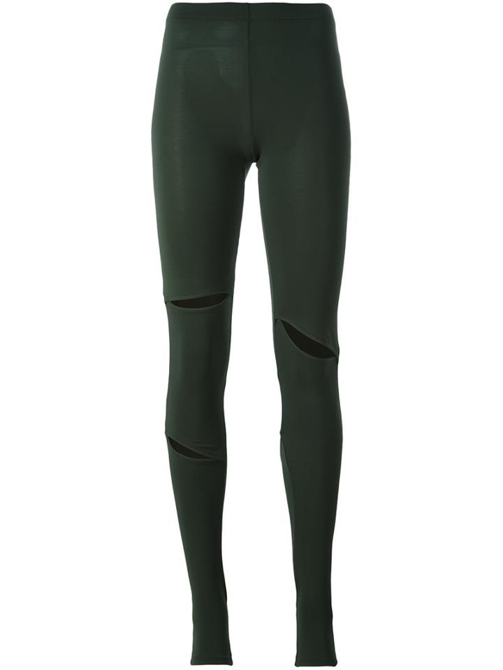 Mm6 Maison Margiela Slit Details Leggings