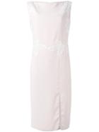 Rhea Costa - Floral Pencil Dress - Women - Cotton/viscose - 48, Pink/purple, Cotton/viscose