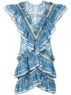 Philosophy Di Lorenzo Serafini Ruffled Mini Dress - Blue