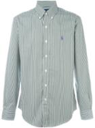Polo Ralph Lauren Striped Button-down Shirt, Men's, Size: Small, Green, Cotton