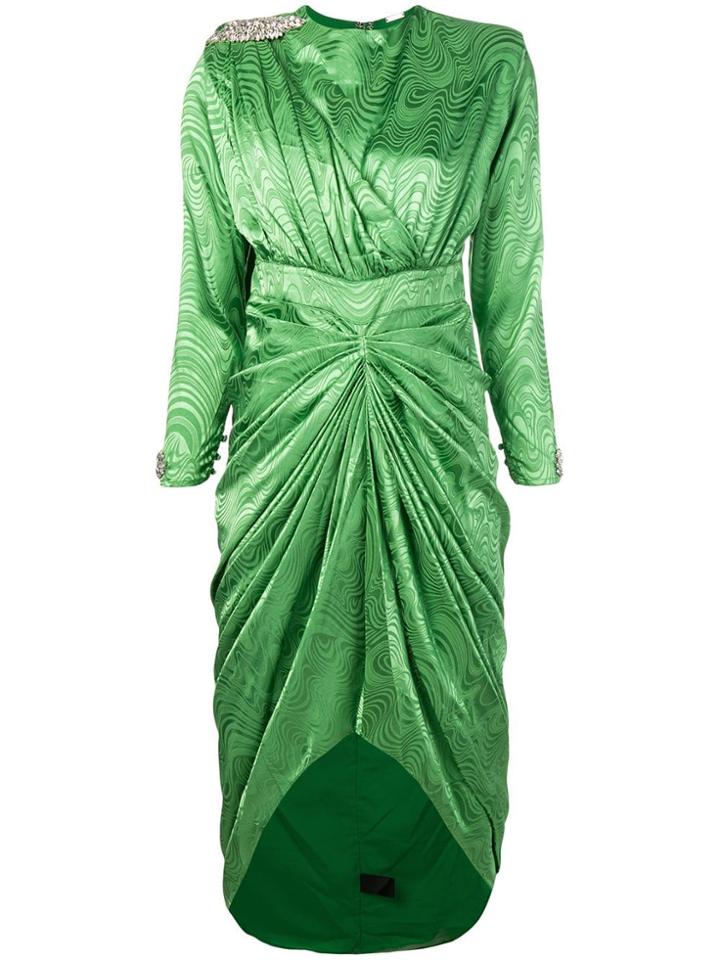 Dodo Bar Or Ruched Midi Dress - Green
