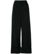 Mm6 Maison Margiela Flared Trousers - Black