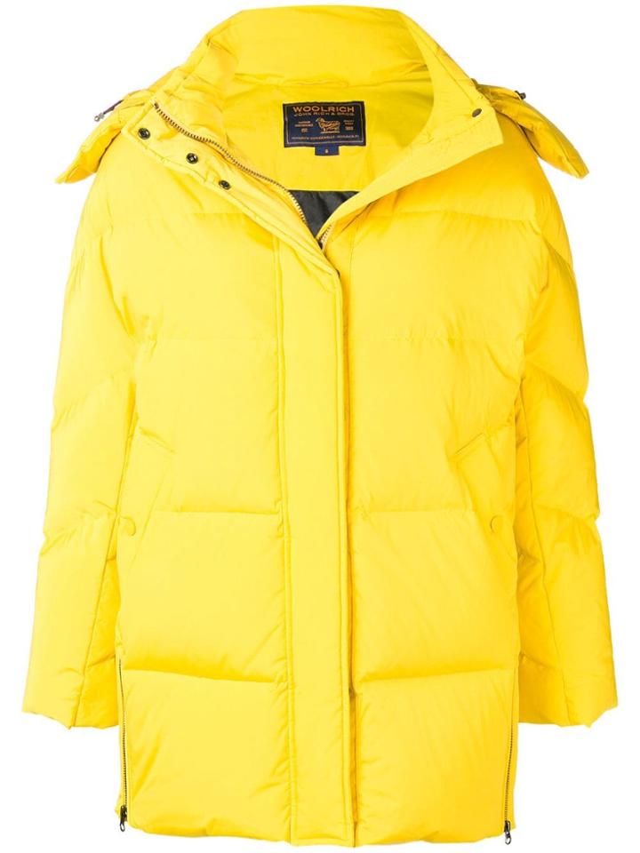 Woolrich Padded Oversized Jacket - Yellow