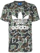 Adidas Originals - Camouflage Trefoil Print T-shirt - Men - Cotton - L, Green, Cotton