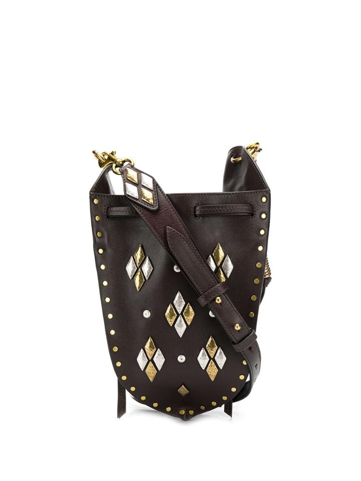 Isabel Marant Studded Bucket Bag - Brown