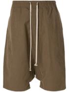 Rick Owens Drkshdw Drop-crotch Shorts - Brown
