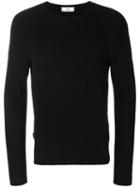 Ami Alexandre Mattiussi Crewneck Raglan Sleeves Sweater - Black