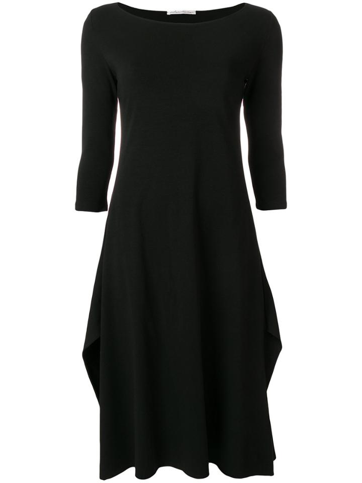 Stefano Mortari Flared Midi Dress - Black