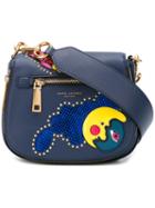 Marc Jacobs Small Nomad Verhoeven Saddle Bag, Women's, Blue, Calf Leather/metal (other)