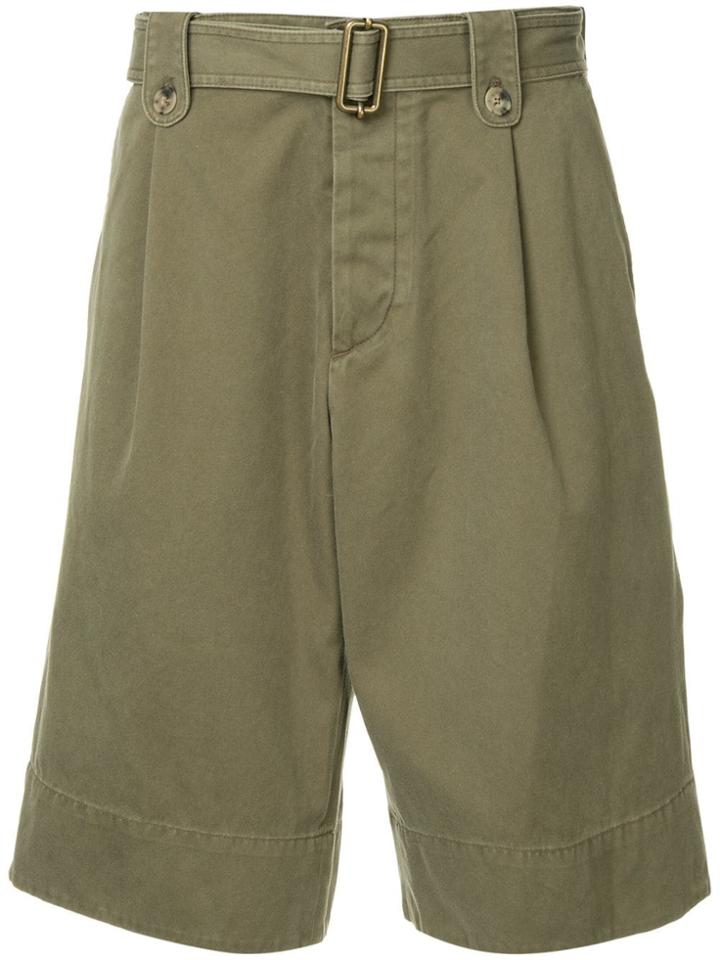 Jw Anderson Washed Belted Short - Green