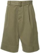 Jw Anderson Washed Belted Short - Green