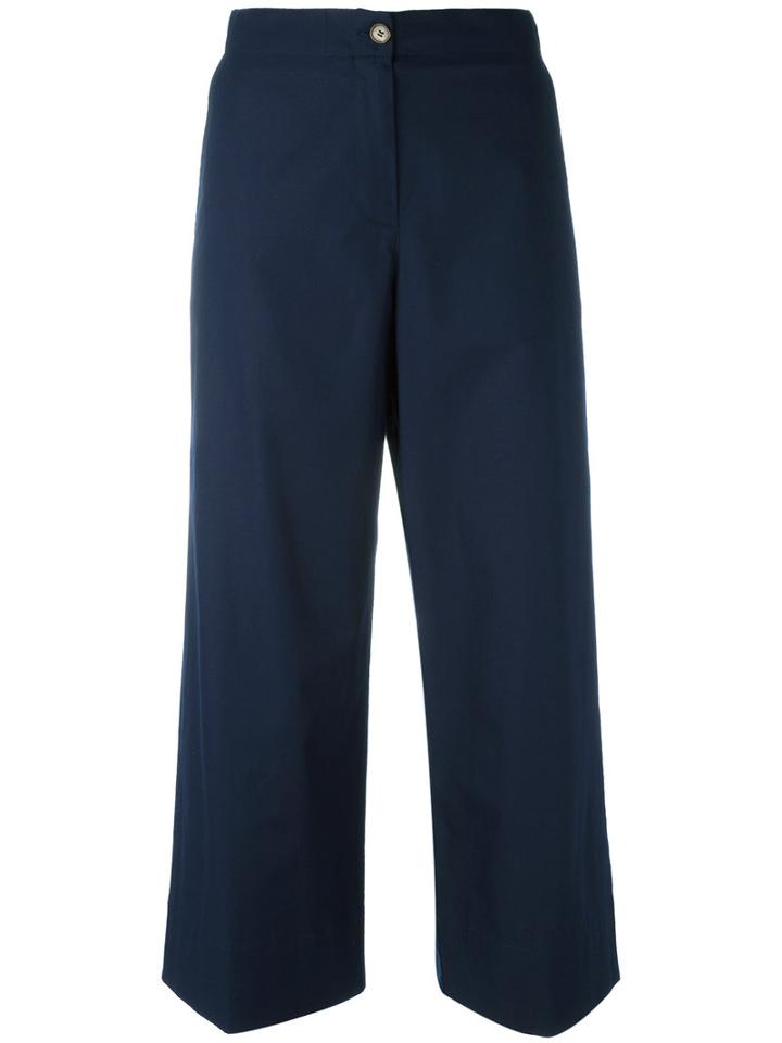 I'm Isola Marras Cropped Trousers, Women's, Size: 46, Blue, Cotton