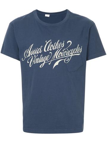 Addict Clothes Japan Logo Print T-shirt - Blue