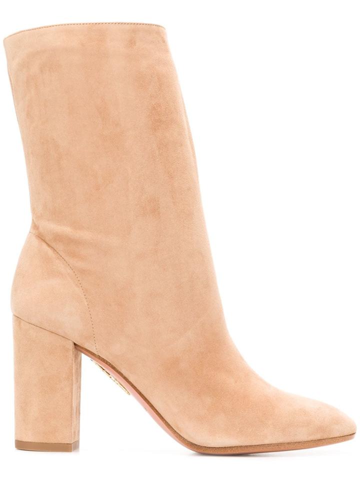 Aquazzura Boogie Ankle Boots - Neutrals