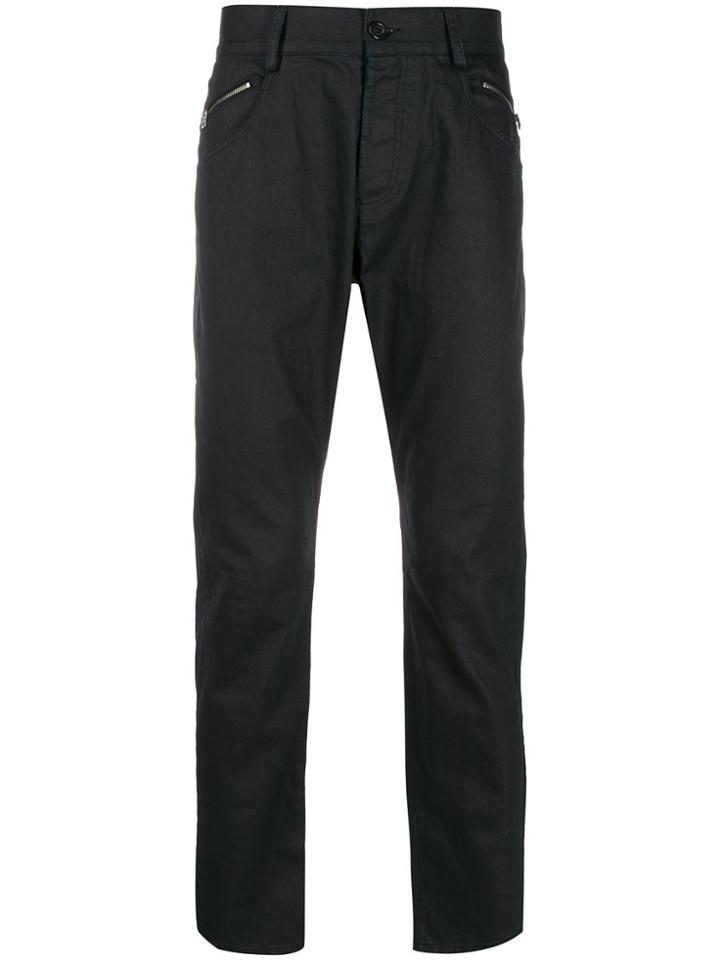 Unconditional Zipped Slim Fit Jeans - Blue