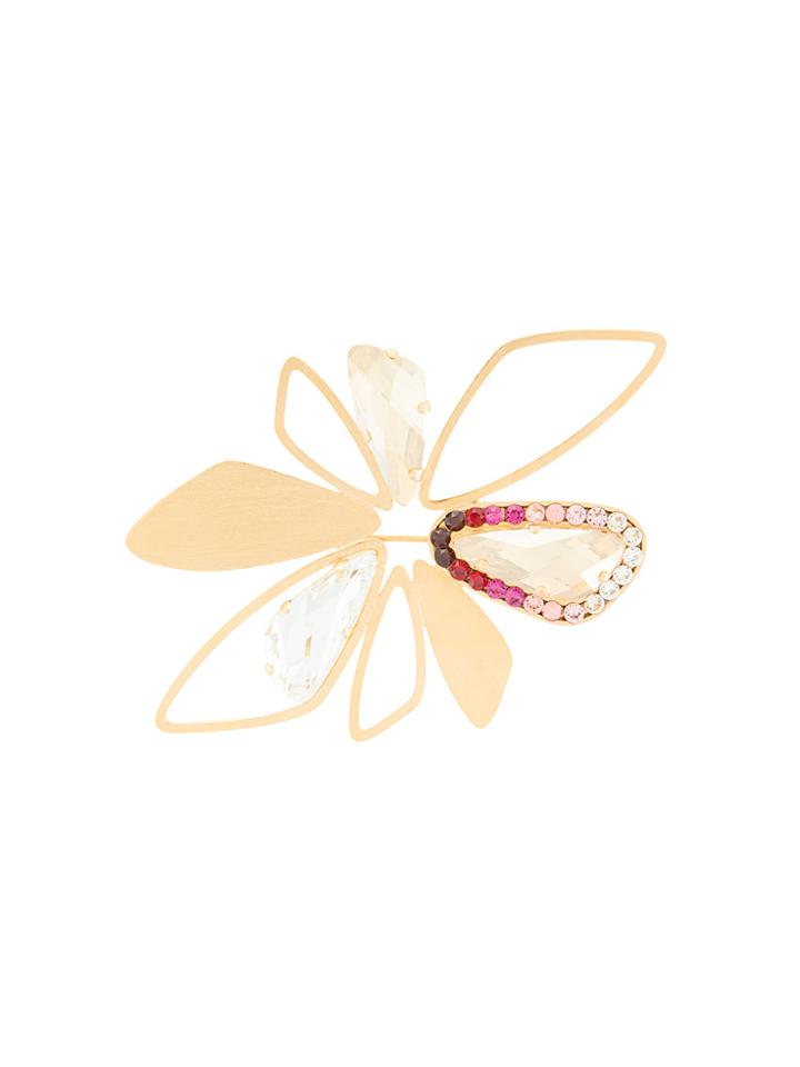 Melissa Kandiyotti Galapagos Brooch - Metallic