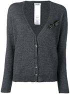 Liu Jo Deep V-neck Cardigan - Grey