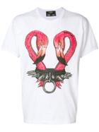 Dom Rebel Flamingo Printedg T-shirt - White