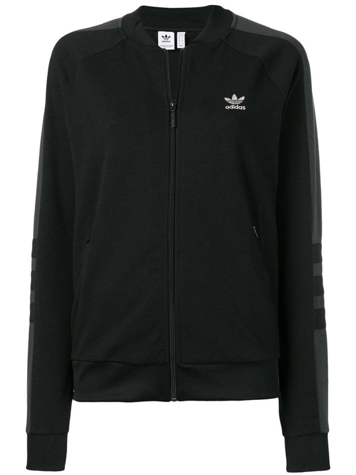 Adidas Stripe Detail Track Jacket - Black