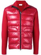 Moncler Padded Front Cardigan - Red