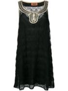 Missoni Embroidered Neck Dress - Black