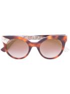 Jimmy Choo Eyewear - 'mirtas' Sunglasses - Women - Acetate - 49, Brown, Acetate