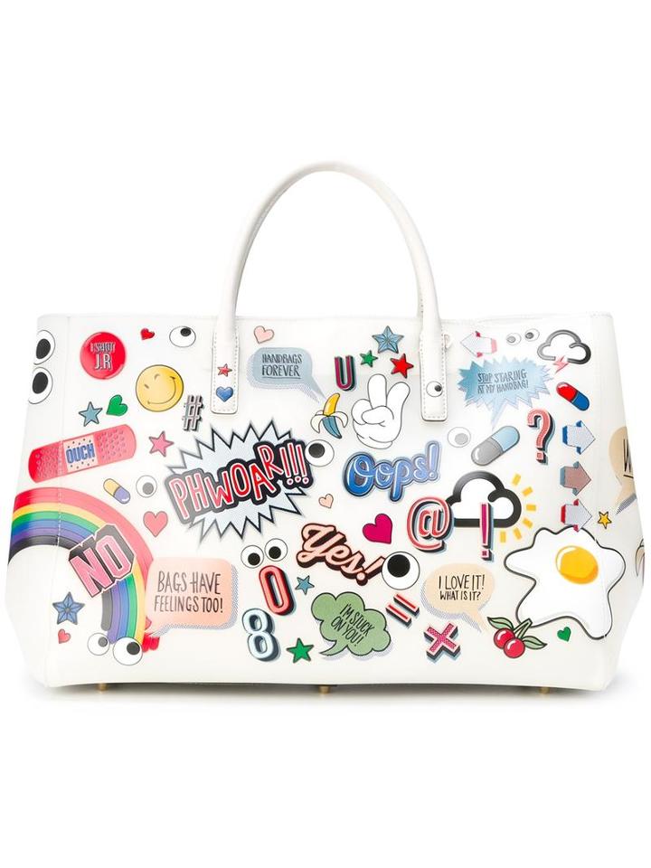 Anya Hindmarch 'ebury Maxi Patch' Tote, Women's, White
