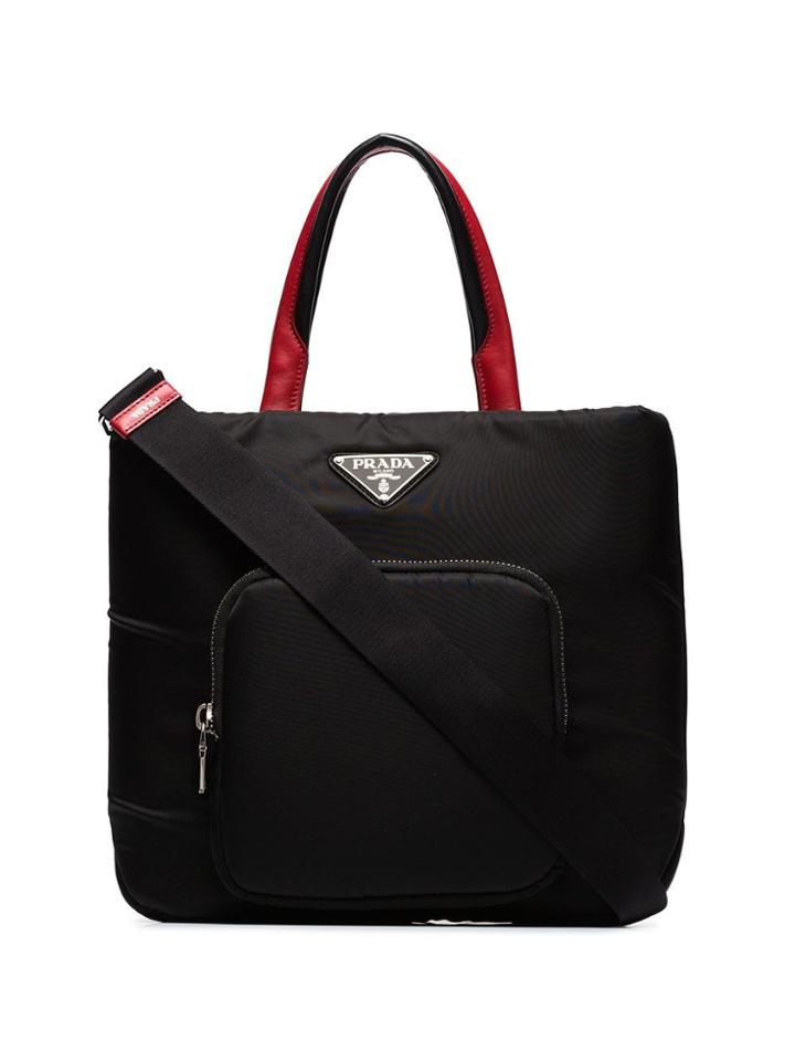 Prada Medium Padded Tote - Black