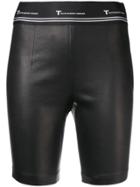 Alexander Wang Stretch Leather Biker Shorts - Black