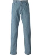 Canali Regular Jeans, Men's, Size: 58, Blue, Cotton/linen/flax