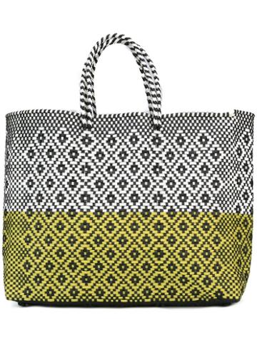 Truss Nyc Woven Tote, Women's, Yellow/orange