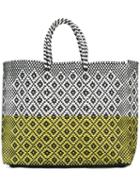 Truss Nyc Woven Tote, Women's, Yellow/orange