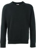 Palm Angels Zip Detail Sweatshirt - Black
