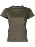High Neck T-shirt - Women - Cotton - 38, Green, Cotton, Estnation
