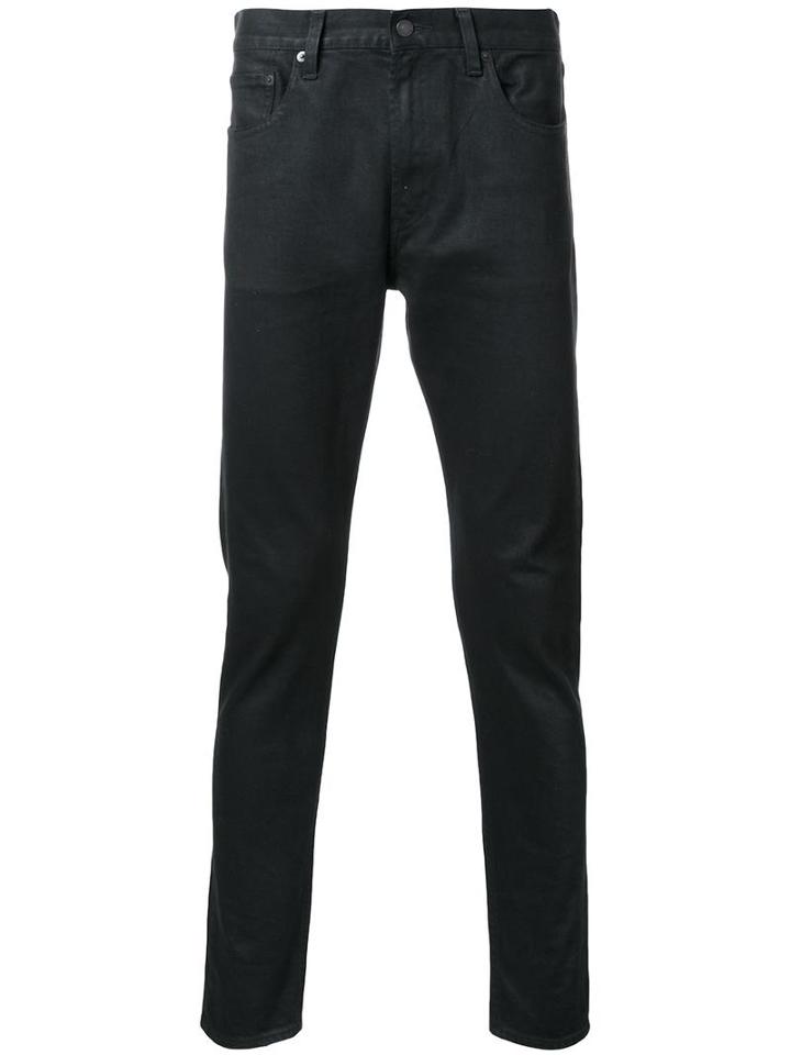 Monkey Time Coated Skinny Jeans, Men's, Size: Medium, Black, Cotton