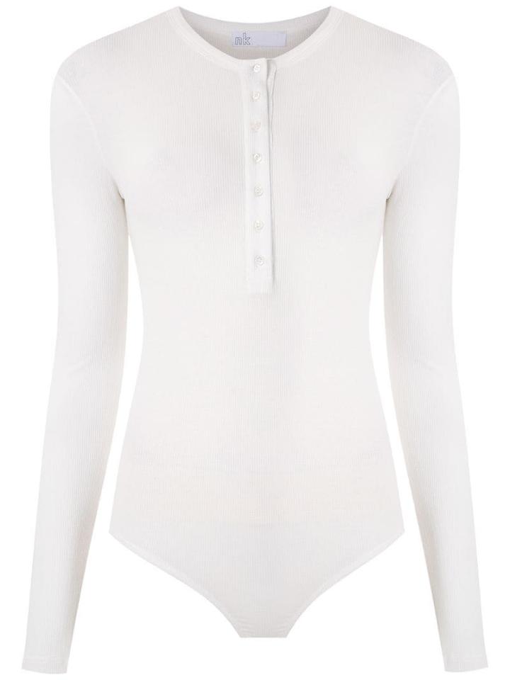 Nk Aurea Ribbed Bodysuit - White