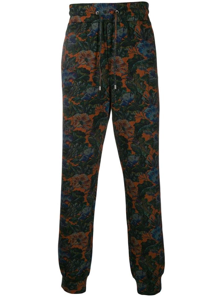 Etro Floral-print Sweatpants - Green