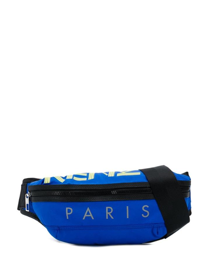 Kenzo Logo Print Belt Bag - Blue