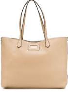 Hogan Front Logo Tote, Women's, Nude/neutrals, Leather